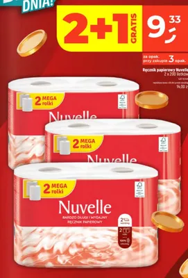 Ręcznik papierowy Nuvelle 2-pak 200 listków promocja w Dealz