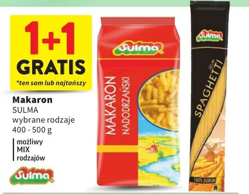Makaron wybrane rodzaje promocja w Intermarche
