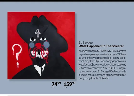 Płyta 2 LP 21 Savage What Happened To The Streets? promocja w Empik