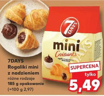 Rogaliki mini z nadzieniem różne rodzaje promocja w Kaufland