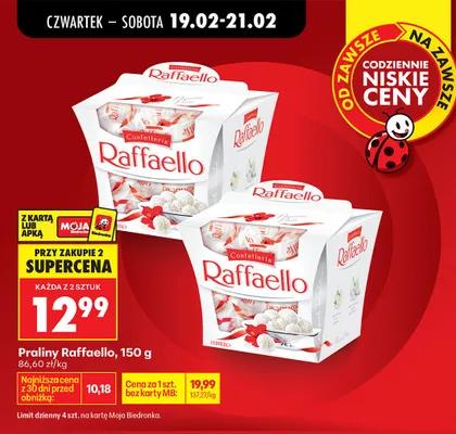 Praliny Rafaello promocja w Biedronka