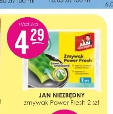 Zmywak Power Fresh Jan Niezbędny 2-pak promocja w Drogerie Jasmin