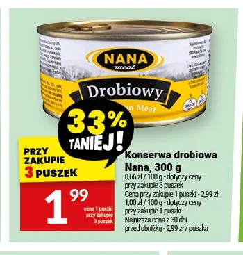 Konserwa drobiowa Nana promocja w Twój Market
