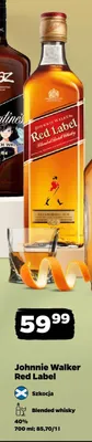 Whisky Johnnie Walker Red Label Blended 40% promocja w Netto