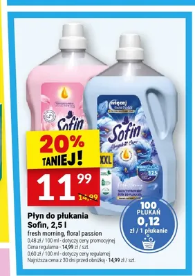 Płyn do płukania Sofin Fresh Morning promocja w Twój Market