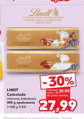 Czekolada Lindt promocja w Kaufland