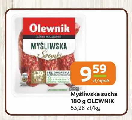 Kiełbasa myśliwska sucha Olewnik promocja w Gama