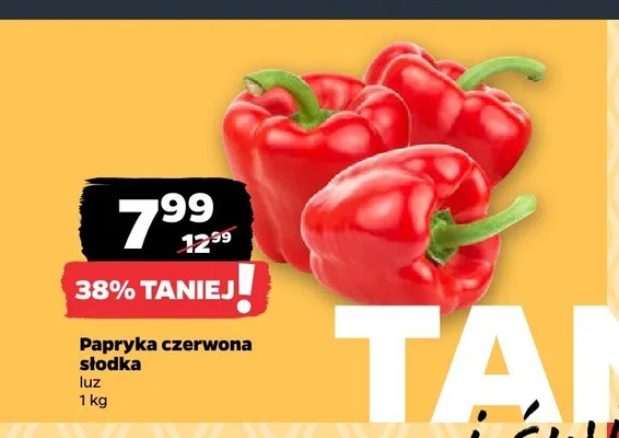 Papryka czerwona słodka promocja w Netto