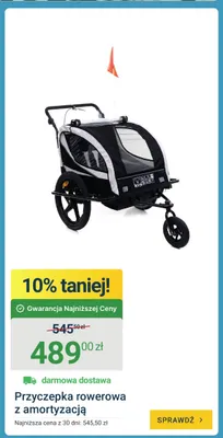 Przyczepka rowerowa ALLI BABY z amortyzacją promocja w ERLI