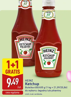 Ketchup łagodny promocja w Aldi
