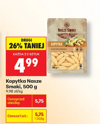 Kopytka Nasze Smaki promocja w Biedronka