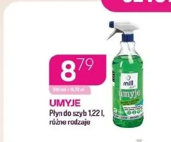 Płyn do szyb Mill Umyje promocja w Drogerie Koliber