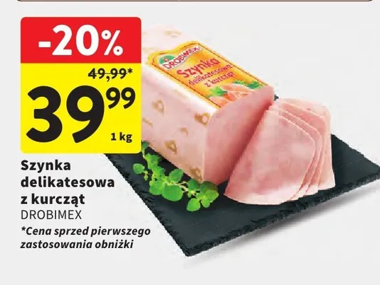 Szynka delikatesowa z kurcząt promocja w Intermarche