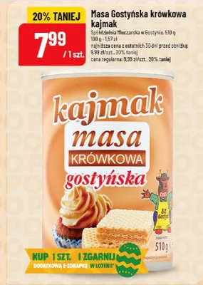 Masa Gostyńska krówkowa kajmak promocja w POLOmarket