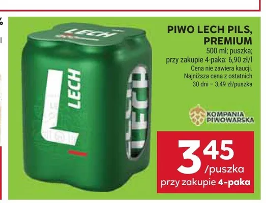 Piwo Lech promocja w Stokrotka