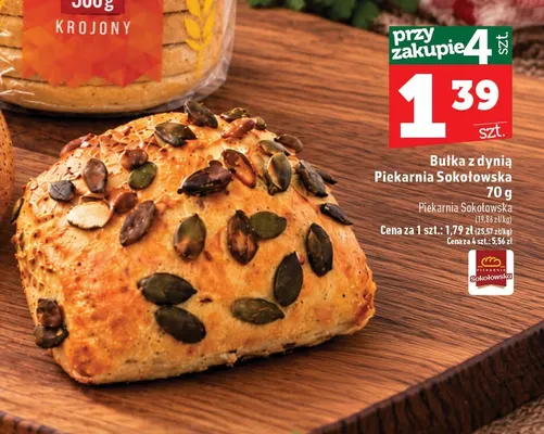 Bułka z dynią Piekarnia Sokołowska promocja w TOPAZ