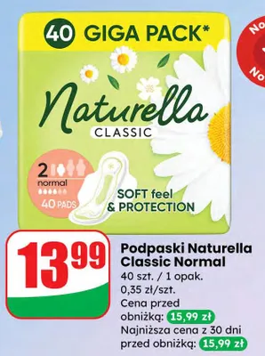Podpaski Classic Normal promocja w Dino
