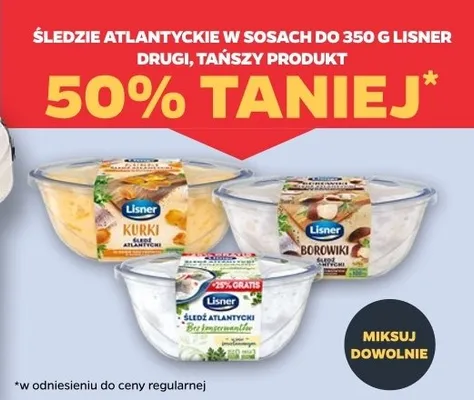 Śledź atlantycki w sosach różne rodzaje promocja w Netto