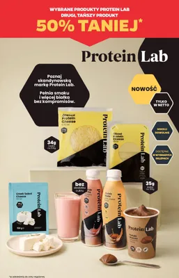 Ser sałatkowy Greek Salad Cheese Protein Lab promocja w Netto