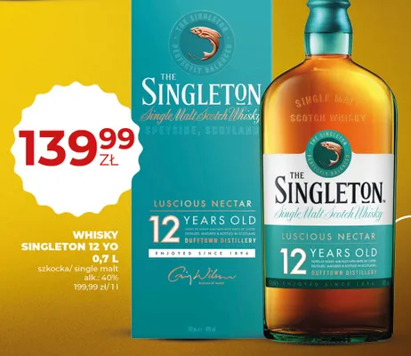 Whisky szkocka/single malt 12 yo promocja w Duży Ben