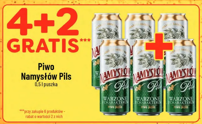 Piwo Namysłów Pils promocja w POLOmarket
