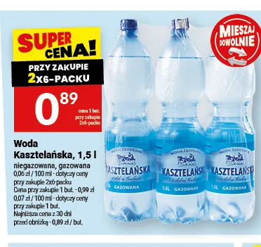 Woda niegazowana Kasztelańska promocja w Twój Market