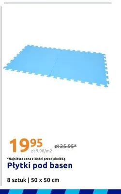Płytki pod basen 8-pak 50x50cm promocja w Action