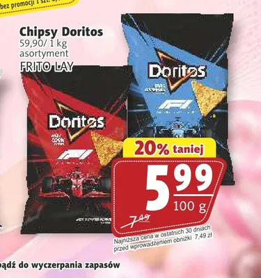 Chipsy Doritos Frito Lay promocja w Prim Market