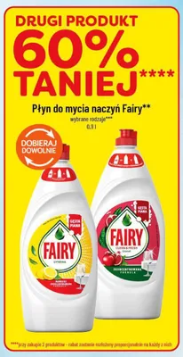 Płyn do mycia naczyń Fairy Cytryna promocja w POLOmarket