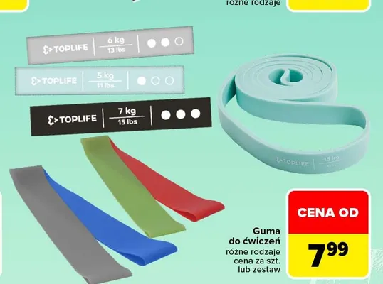 Guma do ćwiczeń Toplife promocja w Carrefour