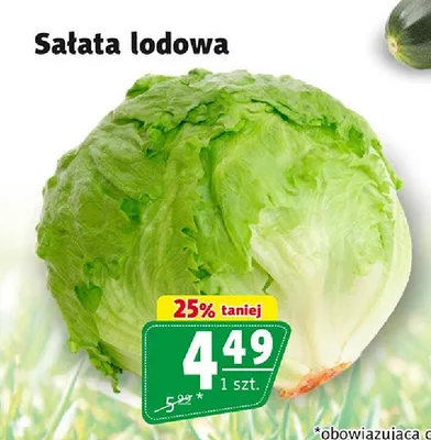 Sałata lodowa promocja w Prim Market