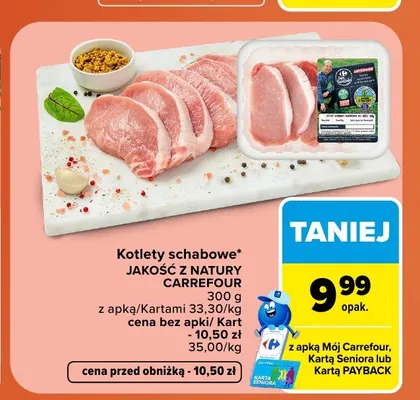 Kotlety schabowe Jakość z Natury Carrefour promocja w Carrefour