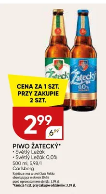 Piwo bezalkoholowe Žatecký Světlý Ležák promocja w Chata Polska