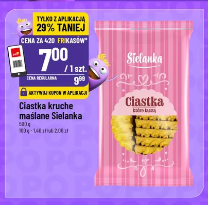 Ciastka kruche maślane Sielanka promocja w POLOmarket