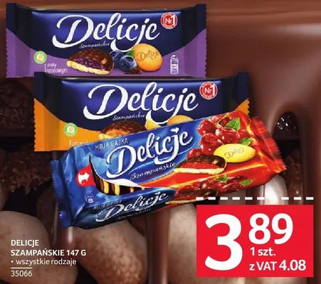 Czekolada Delicje szampańskie 147g promocja w Selgros