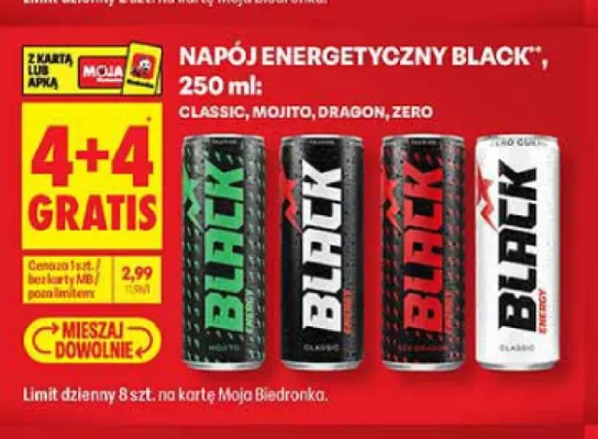 Napój energetyczny Black Dragon promocja w Biedronka