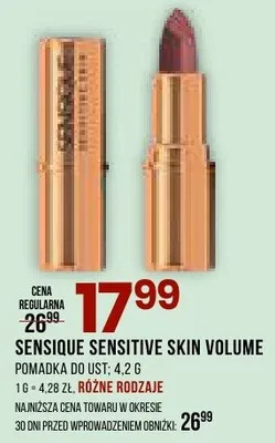Pomadka do ust Sensique Sensitive Skin Volume promocja w Drogerie Natura