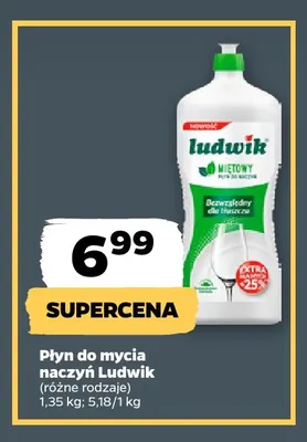 Płyn do mycia naczyń Ludwik promocja w Netto