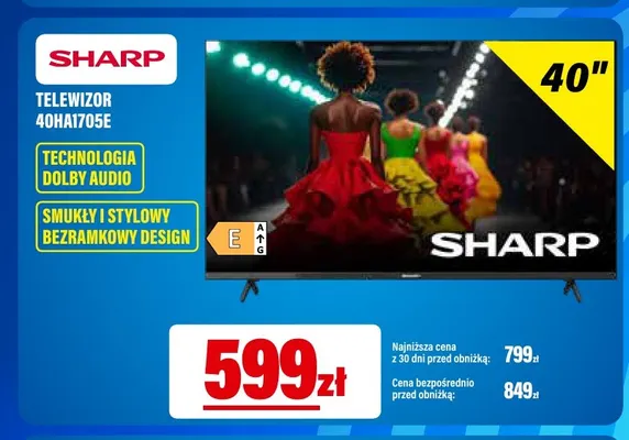 Telewizor 40HA1705E Sharp promocja w RTV EURO AGD