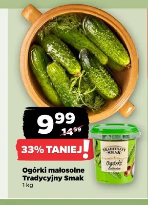 Ogórki małosolne Tradycyjny Smak promocja w Netto