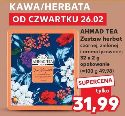 Zestaw herbat czarnej, zielonej i aromatyzowanej promocja w Kaufland