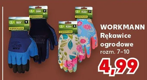 Rękawice ogrodowe rozm. 7-10 promocja w Kaufland