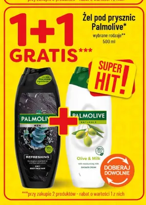 Żel pod prysznic Palmolive Naturals Olive & Milk promocja w POLOmarket