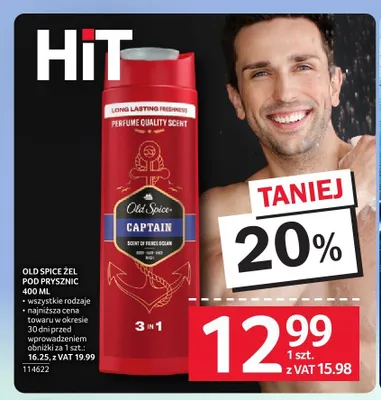 Żel pod prysznic Old Spice Captain promocja w Selgros