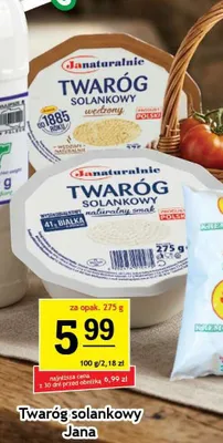 Twaróg solankowy naturalny Janaturalnie Jana promocja w Gram Market