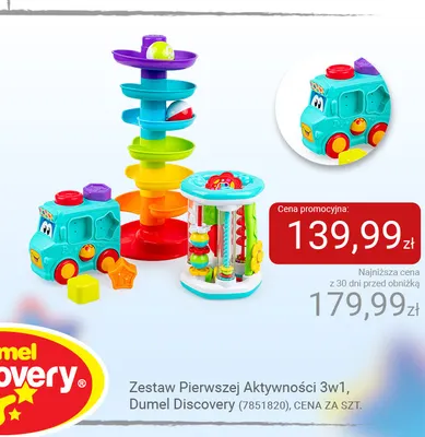 Zestaw Pierwszej Aktywności 3w1 Dumel Discovery promocja w Smyk