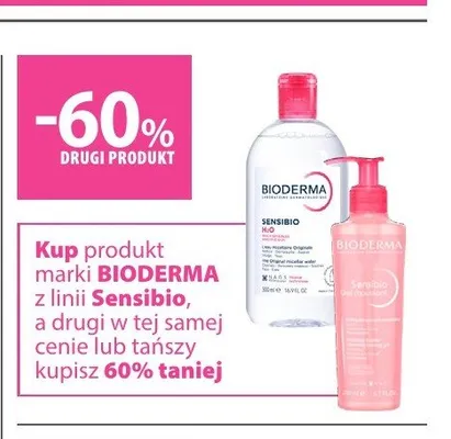 Produkty z linii Sensibio BIODERMA promocja w Hebe