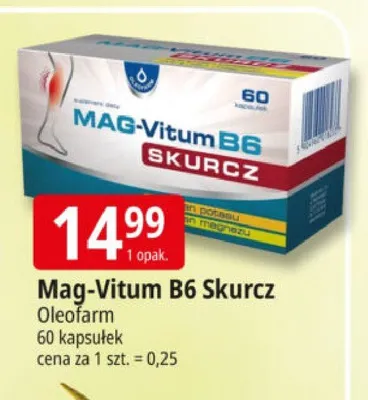 Mag-Vitum B6 Skurcz Oleofarm promocja w Leclerc