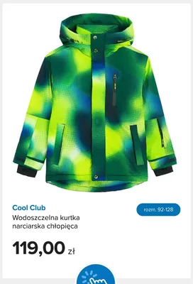 Wodoszczelna kurtka narciarska chłopięca Cool Club promocja w Smyk