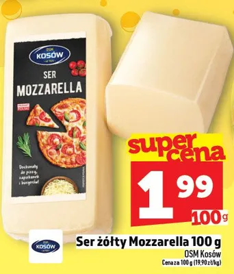 Ser Mozzarella 100g promocja w TOPAZ